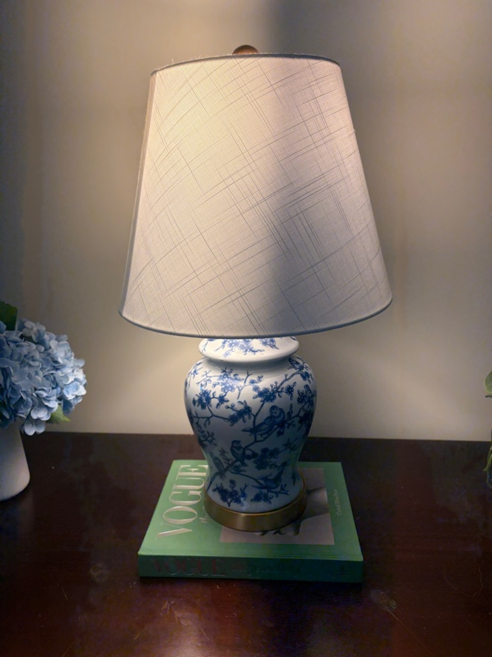 JONATHAN Blue & White chinoiserie lamp - Picture 3 of 3